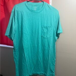 J. Crew Men's Teal Short Sleeve Tee